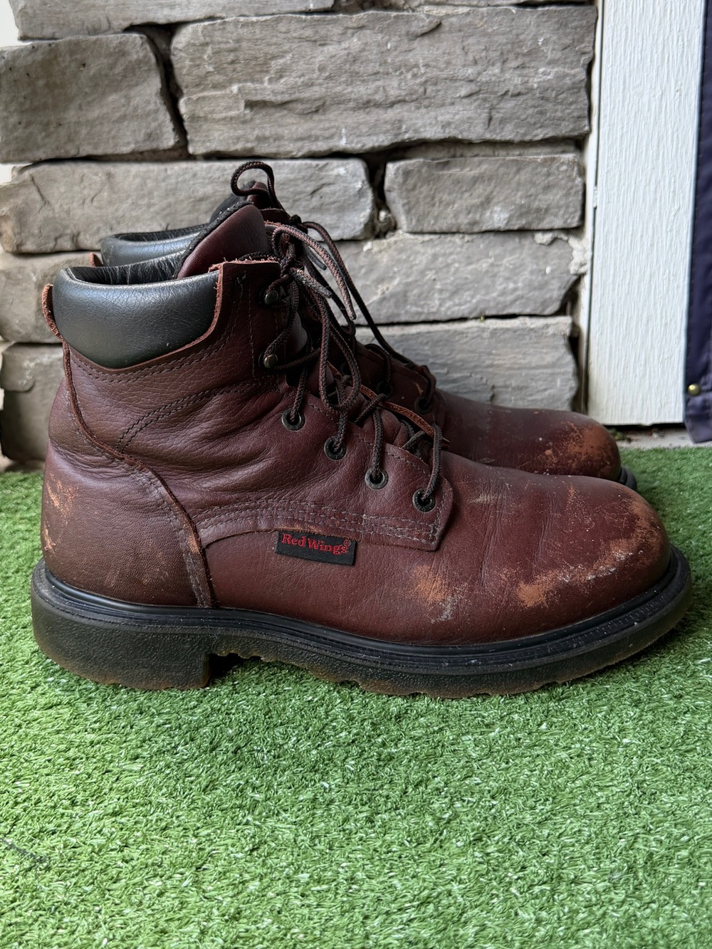 Red Wing Shoes SuperSole 2.0 606 Brown Leather Mens Boots - Picture 2 of 11